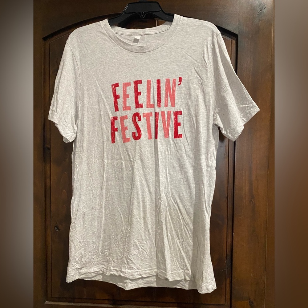 Bella Canvas White Tee with Red Print